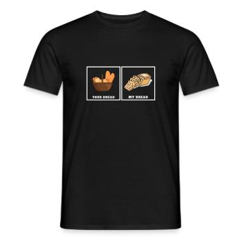Cuisson du pain aux raisins secs - T-shirt homme - noir - Devant - AI Model Male 178 light (178cm)