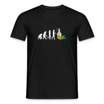 Superfood Huile de lin - T-shirt homme - noir - Devant - AI Model Male 178 light (178cm)