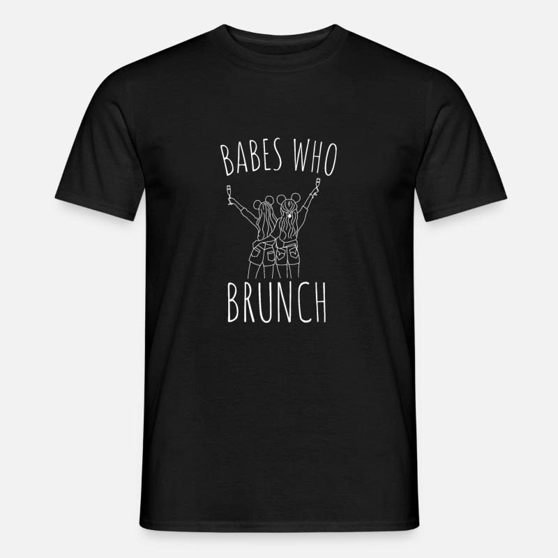 Babes Who Brunch Squat - Männer T-Shirt - Schwarz