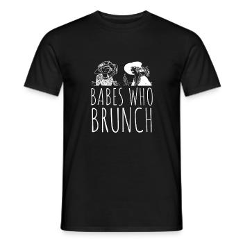 Babes Who Brunch Squat - Männer T-Shirt - Schwarz - Vorne - AI Model Male 178 light (178cm)