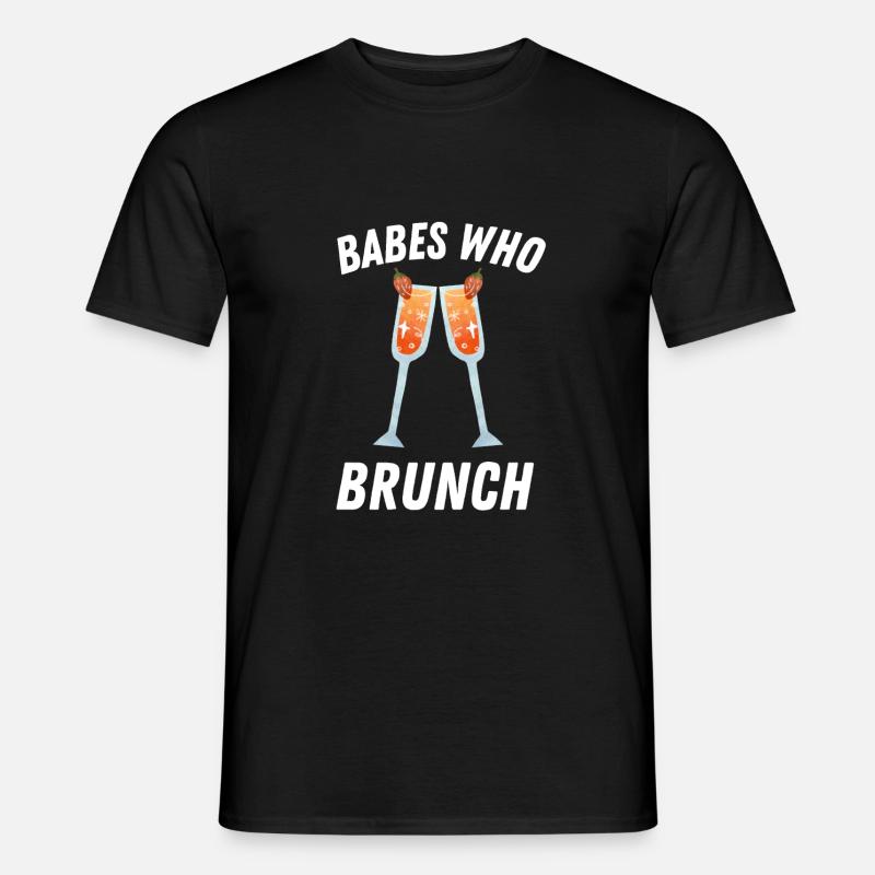 Babes Who Brunch Squat - Männer T-Shirt - Schwarz