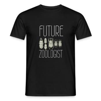 Future Zoologist Birthday Wildlife - Men's T-Shirt - black - Front - AI Model Male 178 light (178cm)