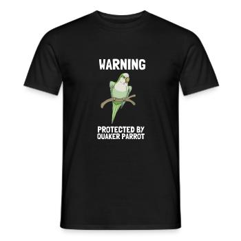 Blue Quaker Parrot Maman - T-shirt homme - noir - Devant - AI Model Male 178 light (178cm)