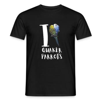 Blue Quaker Parrot Maman - T-shirt homme - noir - Devant - AI Model Male 178 light (178cm)