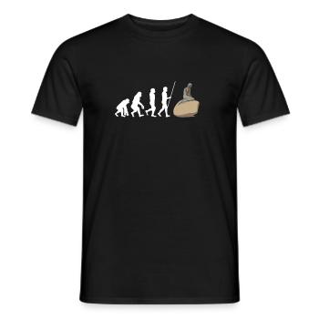 Kobenhavn Denmark Danish Kobenhaven Mermaid - Men's T-Shirt - black - Front - AI Model Male 178 light (178cm)