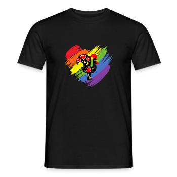 Galo De Barcelos Portuguese Rooster - Männer T-Shirt - Schwarz - Vorne - AI Model Male 178 light (178cm)