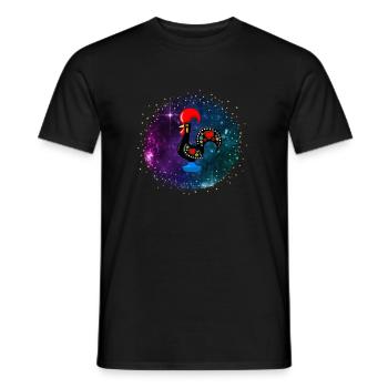 Galo De Barcelos Portuguese Rooster - Männer T-Shirt - Schwarz - Vorne - AI Model Male 178 light (178cm)