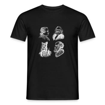 Philosophical Debate Feeling Philoslothical - Men's T-Shirt - black - Front - AI Model Male 178 light (178cm)