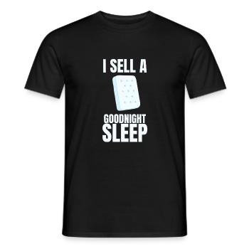 Meilleur vendeur de matelas de lit Docteur - T-shirt homme - noir - Devant - AI Model Male 178 light (178cm)