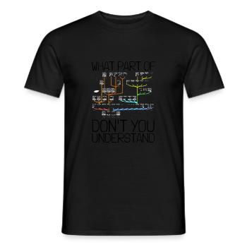 Chess Master Chess Club & 3 Way Chess Game - Men's T-Shirt - black - Front - AI Model Male 178 light (178cm)