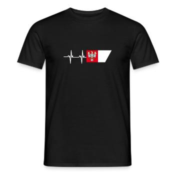 Greater Poland Flag - Männer T-Shirt - Schwarz - Vorne - AI Model Male 178 light (178cm)
