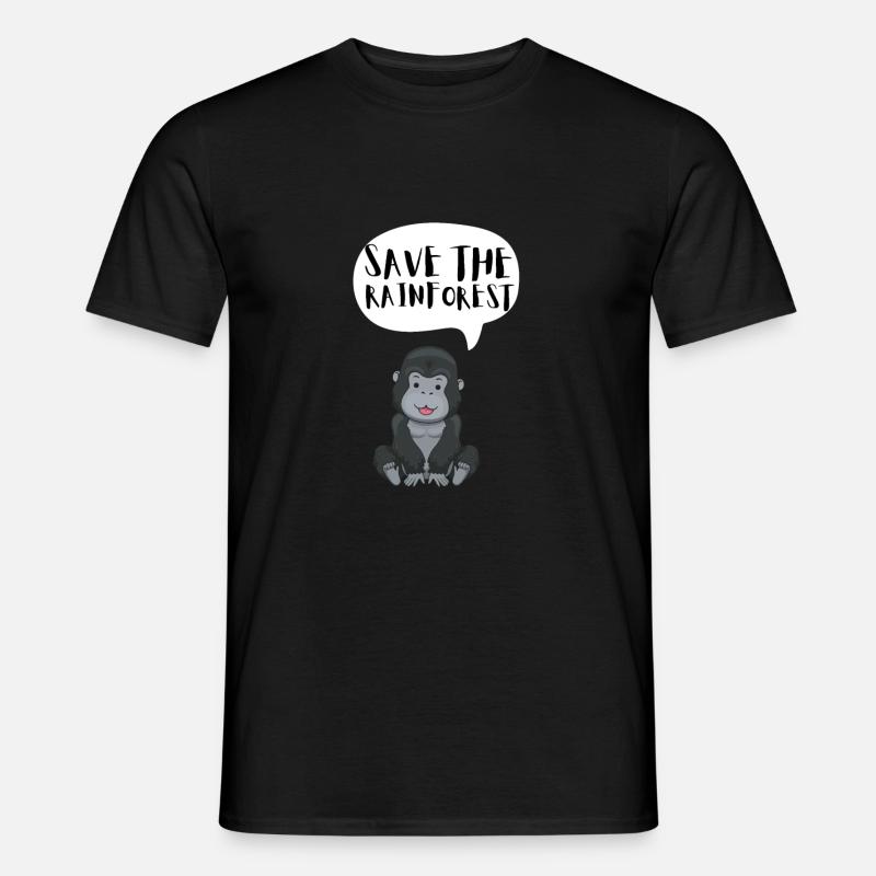 Save The Rainforest - Männer T-Shirt - Schwarz