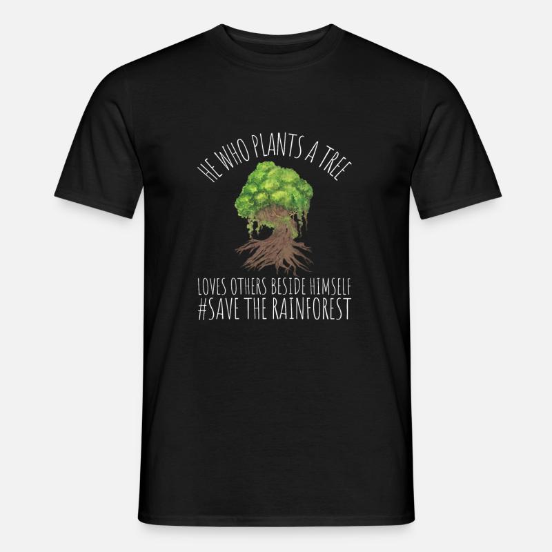 Save The Rainforest - Männer T-Shirt - Schwarz