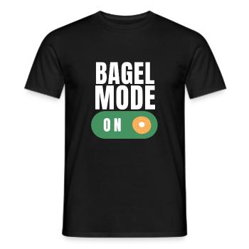 Sesame Bagel New York Jewish Deli - Männer T-Shirt - Schwarz - Vorne - AI Model Male 178 light (178cm)
