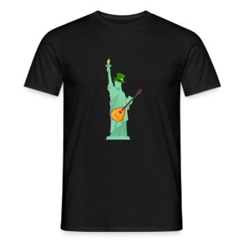 Bouzouki Irlandais Instrument Grec - T-shirt homme - noir - Devant - AI Model Male 178 light (178cm)
