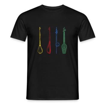 Bouzouki Irlandais Instrument Grec - T-shirt homme - noir - Devant - AI Model Male 178 light (178cm)