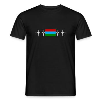 Drapeau russe - Carélie - T-shirt homme - noir - Devant - AI Model Male 178 light (178cm)