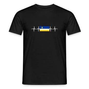 Drapeau russe - Bouriatie - T-shirt homme - noir - Devant - AI Model Male 178 light (178cm)