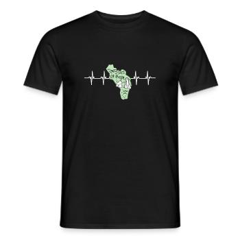 Argentine Flag La Rioja - T-shirt homme - noir - Devant - AI Model Male 178 light (178cm)