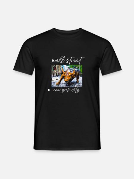 NY Stock Exchange Bull - Men's T-Shirt - black