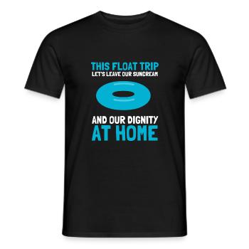 Summer Float Trip River Tube Tubing - Men's T-Shirt - black - Front - AI Model Male 178 light (178cm)