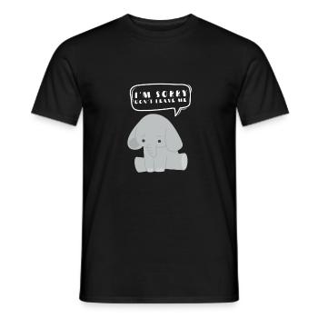 Excuses de couple - Je suis désolé de ne pas me quitter - T-shirt homme - noir - Devant - AI Model Male 178 light (178cm)