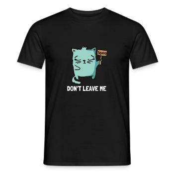 Couples Apology - I'm sorry don't leave me - Men's T-Shirt - black - Front - AI Model Male 178 light (178cm)