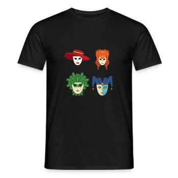 Venice Gondola Italy Venezia - Männer T-Shirt - Schwarz - Vorne - AI Model Male 178 light (178cm)