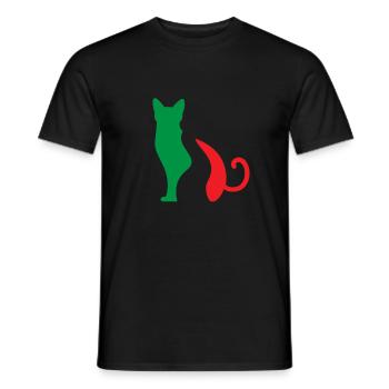 Italia - Italien par mariage - T-shirt homme - noir - Devant - AI Model Male 178 light (178cm)