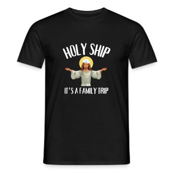 Cruise Vacation Family Trip - Holy Ship Girls Trip - Men's T-Shirt - black - Front - AI Model Male 178 light (178cm)