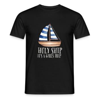 Cruise Vacation Family Trip - Holy Ship Girls Trip - Men's T-Shirt - black - Front - AI Model Male 178 light (178cm)