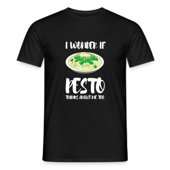 Italian Cuisine - Basil Pesto Is The Besto - Männer T-Shirt - Schwarz - Vorne - AI Model Male 178 light (178cm)