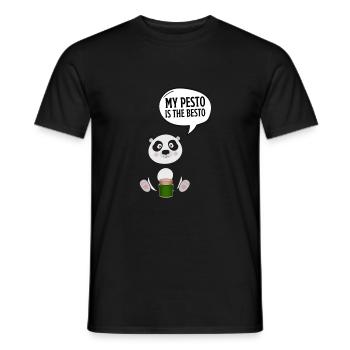 Italian Cuisine - Basil Pesto Is The Besto - Männer T-Shirt - Schwarz - Vorne - AI Model Male 178 light (178cm)