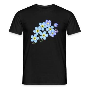 blumen flowers garden garten pflanzen plants - Männer T-Shirt - Schwarz - Vorne - AI Model Male 178 light (178cm)