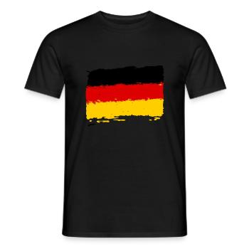 Germany flag - German flag - Men's T-Shirt - black - Front - AI Model Male 178 light (178cm)