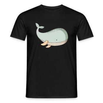 Wal Walmotiv - Männer T-Shirt - Schwarz - Vorne - AI Model Male 178 light (178cm)