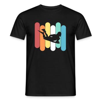 Bodyboarder - Men's T-Shirt - black - Front - AI Model Male 178 light (178cm)