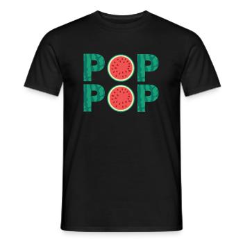 Watermelon Poppop - Männer T-Shirt - Schwarz - Vorne - AI Model Male 178 light (178cm)