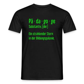 Pädagoge Pädagogen Schule Lehrer Unterricht - Männer T-Shirt - Schwarz - Vorne - AI Model Male 178 light (178cm)
