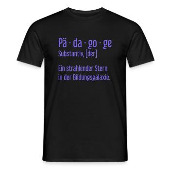 Pädagoge Pädagogen Schule Lehrer Unterricht - Männer T-Shirt - Schwarz - Vorne - AI Model Male 178 light (178cm)