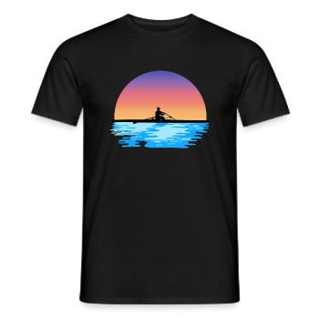 Rowing - Rowing Boat - Rowers - Men's T-Shirt - black - Front - AI Model Male 178 light (178cm)