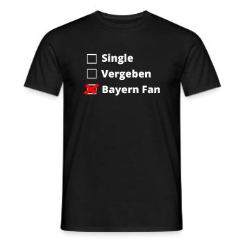 Bayern Fan statt vergeben - Männer T-Shirt - Schwarz - Vorne - AI Model Male 178 light (178cm)