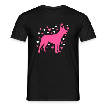 Hund - Männer T-Shirt - Schwarz - Vorne - AI Model Male 178 light (178cm)