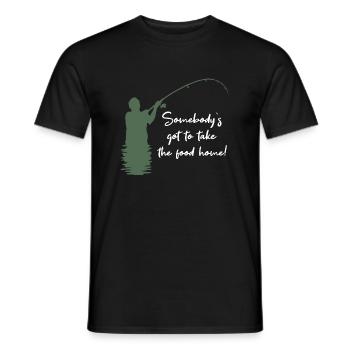 pêcheur à la ligne - T-shirt homme - noir - Devant - AI Model Male 178 light (178cm)