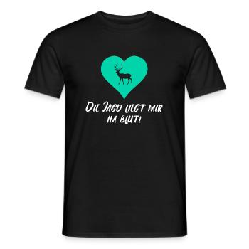 Jägerin - Männer T-Shirt - Schwarz - Vorne - AI Model Male 178 light (178cm)