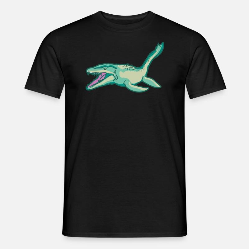 Plesiosaurus dinosaure Dino primitive idée de cadeau - T-shirt homme - noir