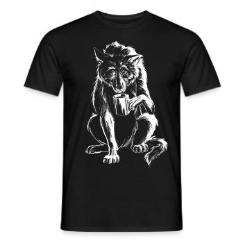 guidés - Men's T-Shirt - black - Front - AI Model Male 178 light (178cm)