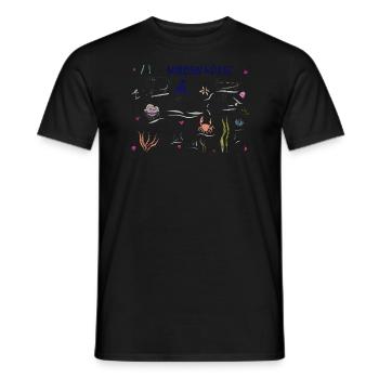 An der Nordseeküste - Männer T-Shirt - Schwarz - Vorne - AI Model Male 178 light (178cm)