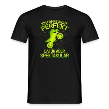 Kinder Cross motorrad Motocross Kindercross - Männer T-Shirt - Schwarz - Vorne - AI Model Male 178 light (178cm)
