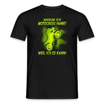 Kinder Cross motorrad Motocross Kindercross - Männer T-Shirt - Schwarz - Vorne - AI Model Male 178 light (178cm)
